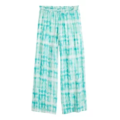 Girls 6-20 SO® Smocked Waist Beach Pants in Regular & Plus Size -Sleep On It Sales Shop 5917919 Aqua Dye