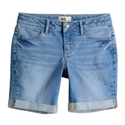 Girls 6-20 SO® Midrise Cuffed Bermuda Shorts in Regular & Plus Size