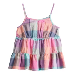 Girls 6-20 SO® Babydoll Cami Tank Top in Regular & Plus Size -Sleep On It Sales Shop 5960330 Multi Plaid