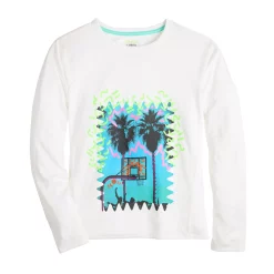 Girls 7-16 Tek Gear® Long Sleeve Graphic Tee in Regular & Plus -Sleep On It Sales Shop 6120791 White Basketball