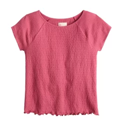 Girls 6-20 SO® Textured Tee in Regular & Plus -Sleep On It Sales Shop 6150450 Sangria