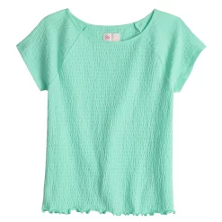 Girls 6-20 SO® Textured Tee in Regular & Plus -Sleep On It Sales Shop 6150450 Seascape