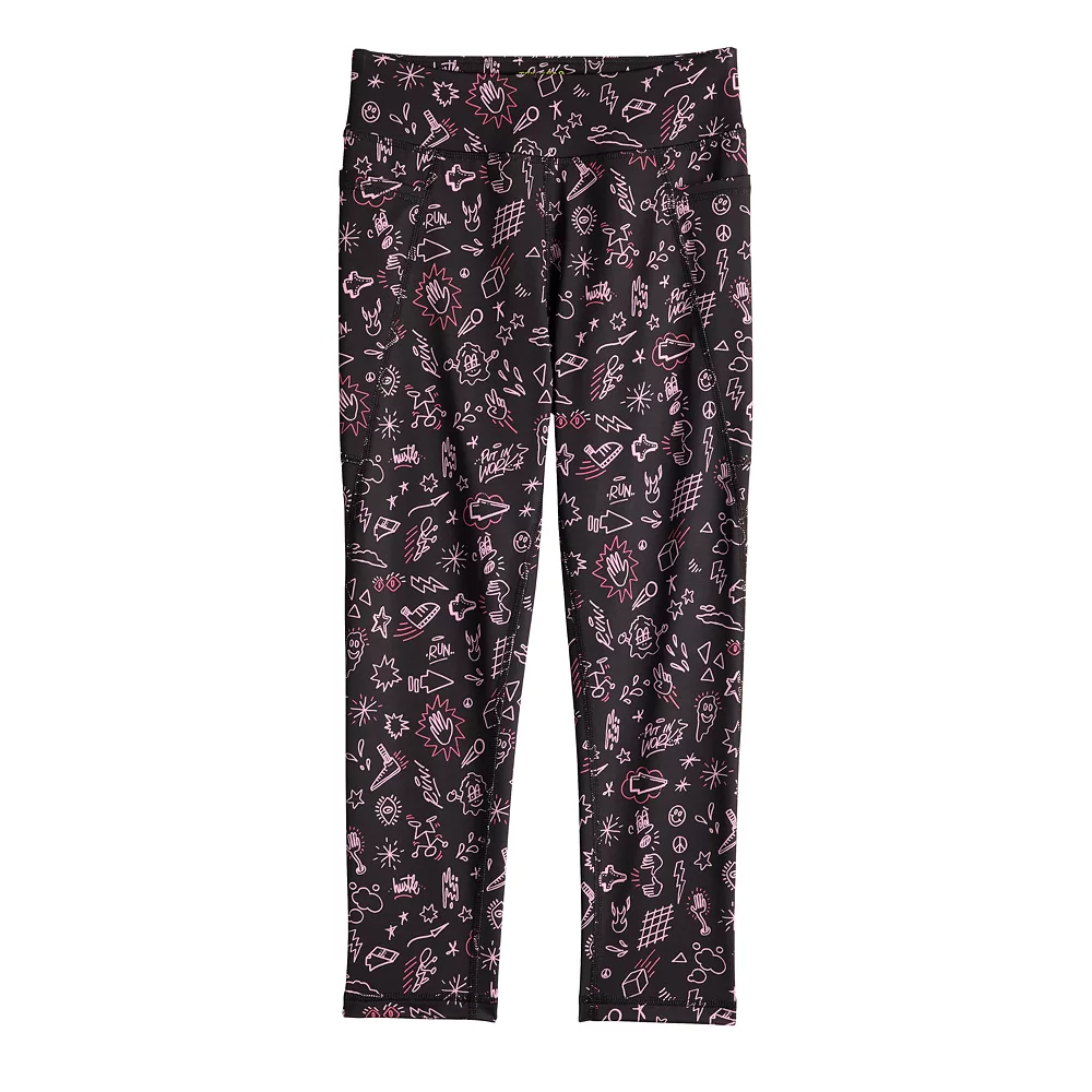 Girls 7-16 Tek Gear® 7/8 Performance Leggings in Regular & Plus Size 3 Girls 7-16 Tek Gear® 7/8 Performance Leggings in Regular & Plus Size - Image 3